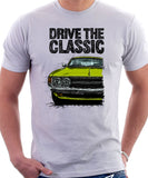 Drive The Classic Toyota Celica 1st Generation LT Early Models. T-shirt in White Colour