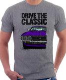 Drive The Classic Toyota Celica 1st Generation GT  Late Models. T-shirt in Heather Grey Colour