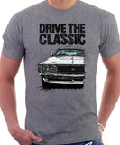 Drive The Classic Toyota Celica 1st Generation GT  Late Models. T-shirt in Heather Grey Colour