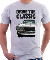 Drive The Classic Toyota Celica 1st Generation ST Late Models. T-shirt in White Colour