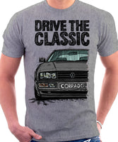 Drive The Classic VW Corrado. T-shirt in Heather Grey Colour