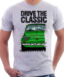 Drive The Classic Fiat 500 L Straight Bumper. T-shirt in White Colour