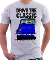 Drive The Classic Fiat 500 L Straight Bumper. T-shirt in White Colour