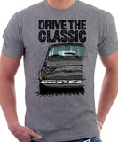 Drive The Classic Fiat 500 R. T-shirt in Heather Grey Colour