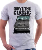 Drive The Classic Fiat 500 Abarth. T-shirt in White Colour