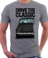 Drive The Classic Fiat 500 Nuova And D. T-shirt in Heather Grey Colour