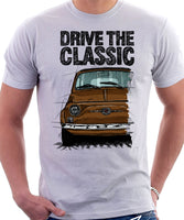 Drive The Classic Fiat 500 Nuova And D. T-shirt in White Colour