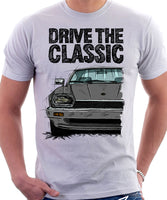 Drive The Classic Jaguar XJS. T-shirt in White Colour