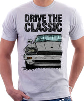 Drive The Classic Jaguar XJS. T-shirt in White Colour