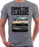 Drive The Classic BMW E21 Single Headlights. T-shirt in Heather Grey Colour