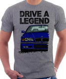 Drive A Legend BMW E36 M3. T-shirt in Heather Grey Colour