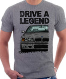 Drive A Legend BMW E36 M3. T-shirt in Heather Grey Colour
