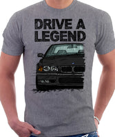 Drive A Legend BMW E36 M3. T-shirt in Heather Grey Colour