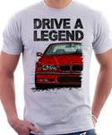 Drive A Legend BMW E36 M3. T-shirt in White Colour
