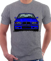 BMW E36 M3. T-shirt in Heather Grey Colour
