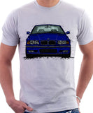 BMW E36 M3. T-shirt in White Colour