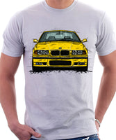 BMW E36 M3. T-shirt in White Colour