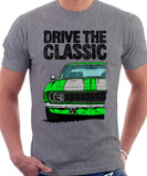 Drive The Classic Chevrolet Camaro 1969. T-shirt in Heather Grey Color