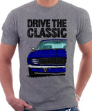 Drive The Classic Chevrolet Camaro RS 1969. T-shirt in Heather Grey Color