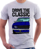 Drive The Classic Chevrolet Camaro RS 1969. T-shirt in White Color