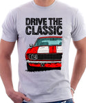 Drive The Classic Chevrolet Camaro 1969. T-shirt in White Color