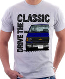 Drive The Classic Chevrolet Astro 1 Chrome Bumper. T-shirt in White Colour