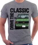 Drive The Classic Chevrolet Astro 1 Colour Bumper. T-shirt in Heather Grey Colour