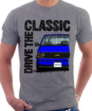 Drive The Classic Chevrolet Astro 1 Colour Bumper. T-shirt in Heather Grey Colour