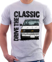 Drive The Classic Chevrolet Astro 1 Colour Bumper. T-shirt in White Colour