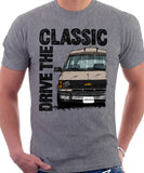 Drive The Classic Chevrolet Astro 1 Starcraft. T-shirt in Heather Grey Colour