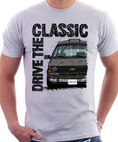 Drive The Classic Chevrolet Astro 1 Starcraft. T-shirt in White Colour