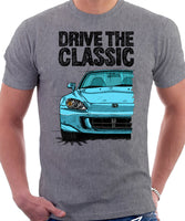 Drive The Classic Honda S2000 AP2. T-shirt in Heather Grey Color.