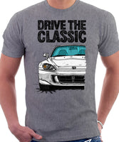 Drive The Classic Honda S2000 AP2. T-shirt in Heather Grey Color.