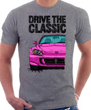 Drive The Classic Honda S2000 AP2. T-shirt in Heather Grey Color.