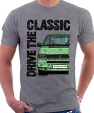 Drive The Classic VW Transporter T4 Early Model Colour Bumper . T-shirt in Heather Grey Colour