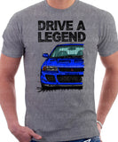Drive A Legend Mitsubishi Lancer Evolution 1&2. T-shirt in Heather Grey Colour
