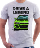 Drive A Legend Mitsubishi Lancer Evolution 1&2. T-shirt in White Colour