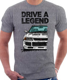Drive A Legend Mitsubishi Lancer Evolution 3. T-shirt in Heather Grey Colour