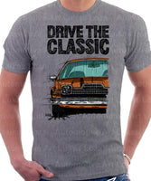 Drive The Classic AMC Pacer Late Model. T-shirt in Heather Grey Colour