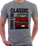 Drive The Classic Chevrolet Astro 2 Early Model. T-shirt in Heather Grey Colour