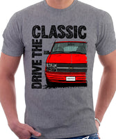 Drive The Classic Chevrolet Astro 2 Early Model. T-shirt in Heather Grey Colour