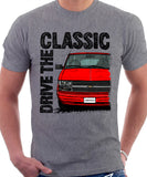 Drive The Classic Chevrolet Astro 2 Early Model. T-shirt in Heather Grey Colour