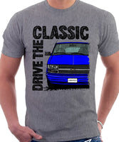 Drive The Classic Chevrolet Astro 2 Early Model. T-shirt in Heather Grey Colour