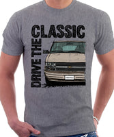 Drive The Classic Chevrolet Astro 2 Early Model. T-shirt in Heather Grey Colour