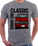 Drive The Classic Chevrolet Astro 2 Late Model. T-shirt in Heather Grey Colour