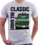 Drive The Classic Chevrolet Astro 2 Starcraft Early Model. T-shirt in White Colour