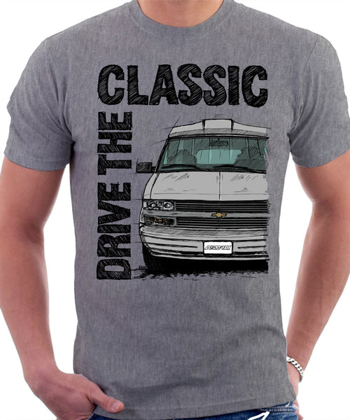 Drive The Classic Chevrolet Astro 2 Starcraft Late Model. T-shirt in Heather Grey Colour