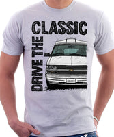 Drive The Classic Chevrolet Astro 2 Starcraft Late Model. T-shirt in White Colour