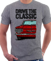 Drive The Classic Chevrolet Corvair 1st Gen 1960. T-shirt in Heather Grey Color