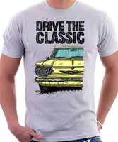 Drive The Classic Chevrolet Corvair 1st Gen 1960. T-shirt in White Color